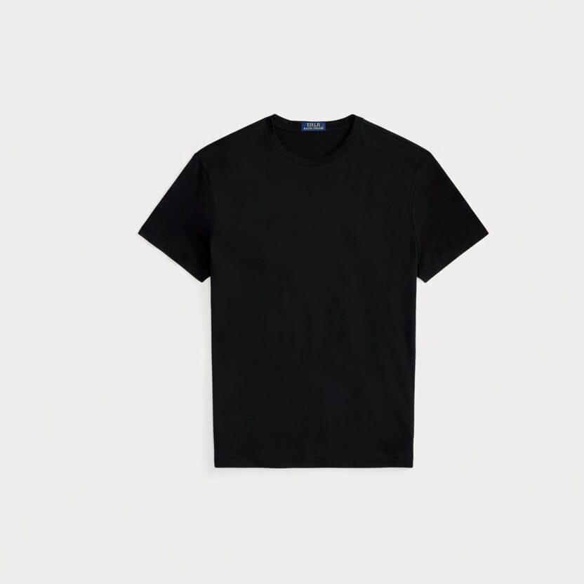 Polo Bear Jersey T-Shirt in klassischer Passform Edelherr Polo Schwarz S 